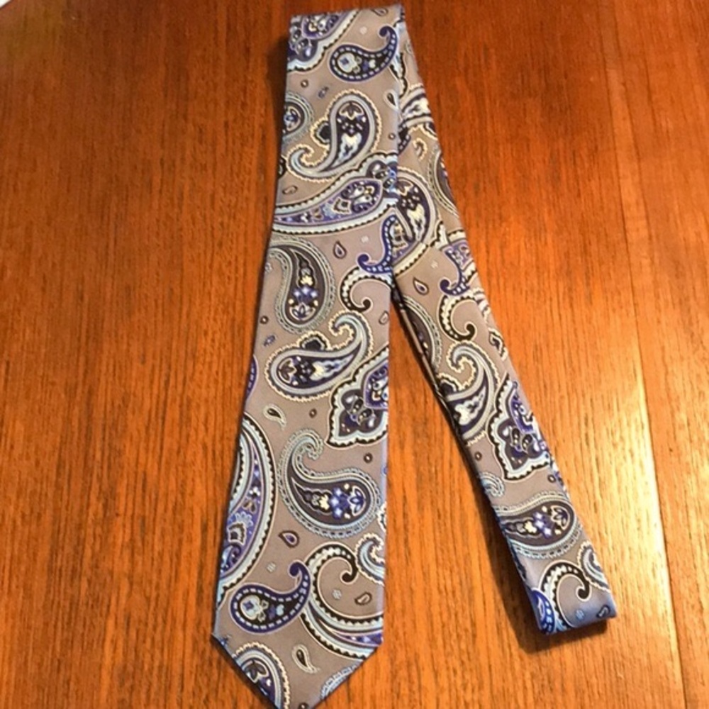 Vintage Chaps Silk Paisley Tie - Picture 6 of 11